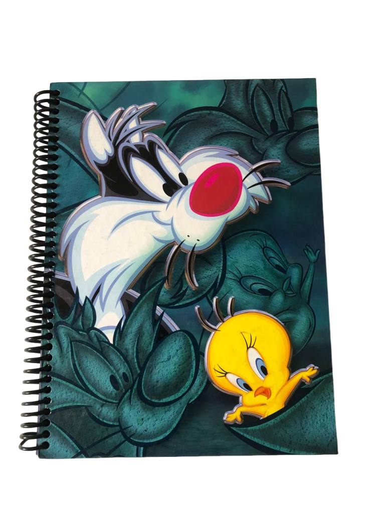 CADERNO C.D. 1X1 LONNEY TUNES AZUL